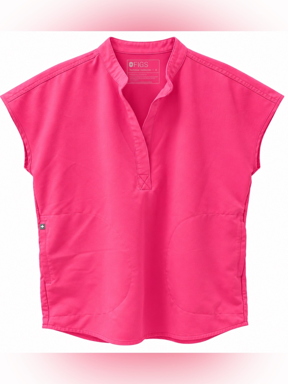 FIGS Rafaela Oversized Scrub Top Rapid Response Pink Women’s Small